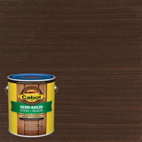 Cabot Semi-Solid Low VOC Semi-Solid Cordovan Brown Oil-Based Alkyd Deck and Siding Stain 1 gal (Pack of 4)
