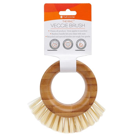 Full Circle The Ring 2.7 in. W Medium Bristle 2.7 in. Bamboo Handle Vegetable Brush