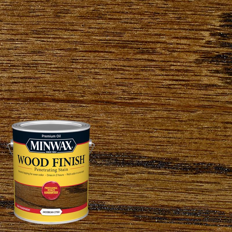 Minwax Wood Finish Tinte penetrante para madera a base de aceite Jacobean semitransparente 1 gal (Paquete de 2)