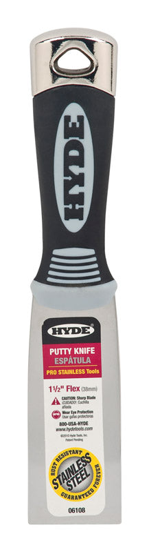 Hyde 1.5 in. W X 7-3/4 in. L Stainless Steel Flexible Putty Knife (Pack of 5)