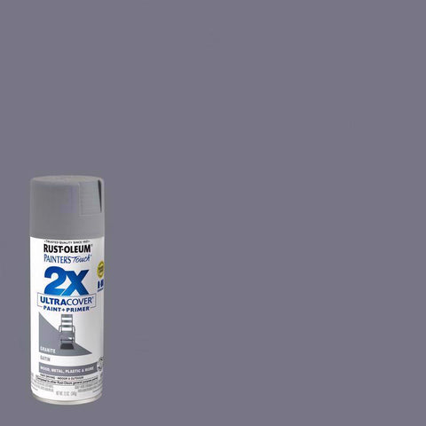 Rust-Oleum Painter's Touch 2X Ultra Cover Satin Granite Paint+Primer Spray Paint 12 oz (Pack of 6)