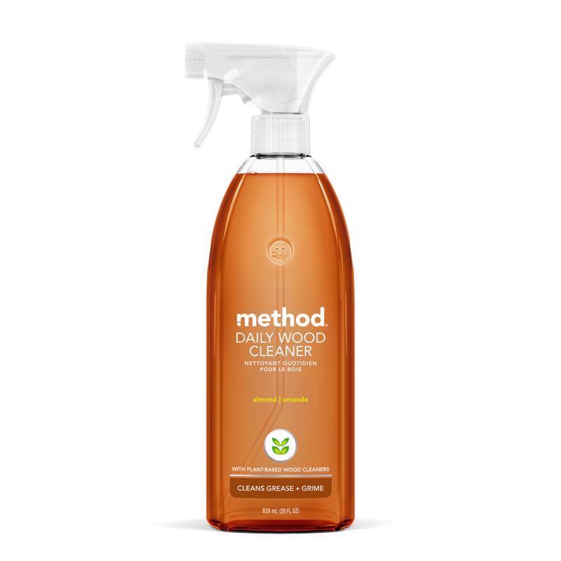 Method Almond Scent Wood Cleaner Liquid 28 oz (Pack of 8)