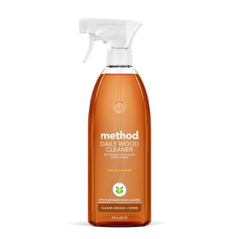Method Almond Scent Wood Cleaner Liquid 28 oz (Pack of 8)
