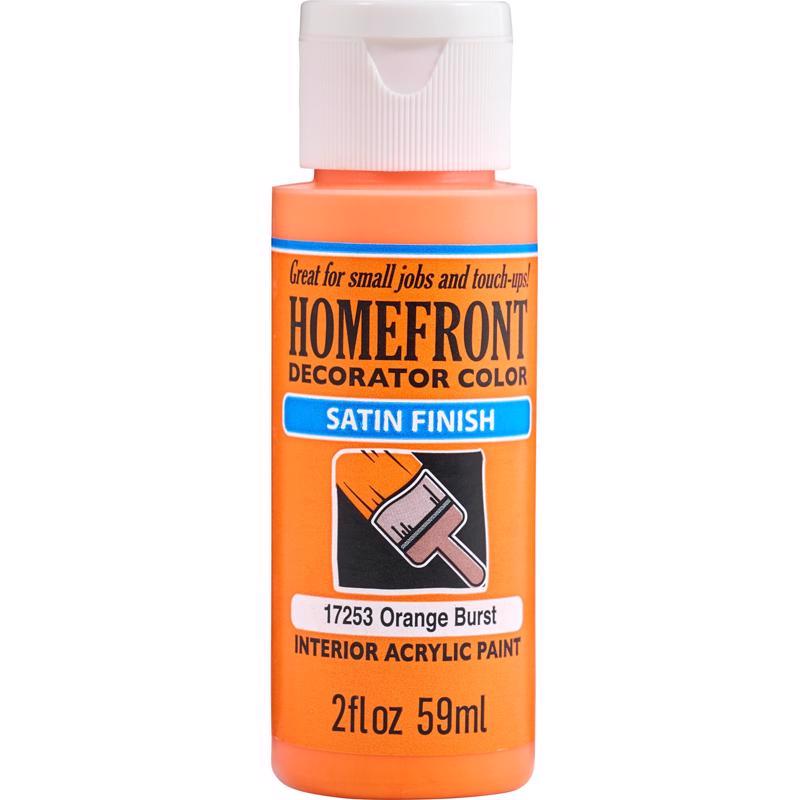 Homefront Satin Orange Burst Hobby Paint 2 oz (Pack of 3)