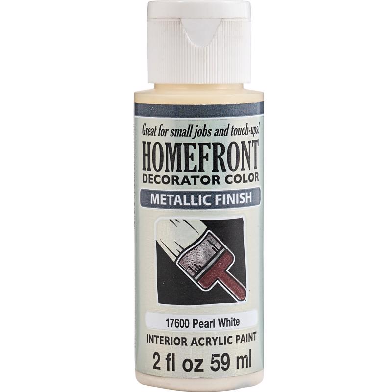 Homefront Metallic Pearl White Hobby Paint 2 oz (Pack of 3)