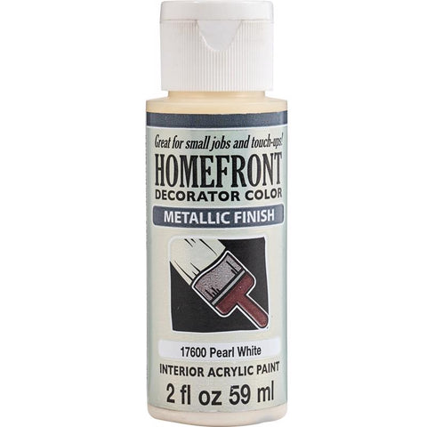 Homefront Metallic Pearl White Hobby Paint 2 oz (Pack of 3)