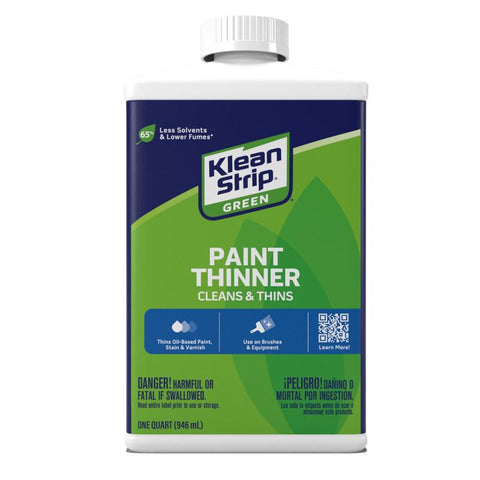 Klean Strip Green Petroleum Hydrocarbons Paint Thinner 1 qt (Pack of 4)