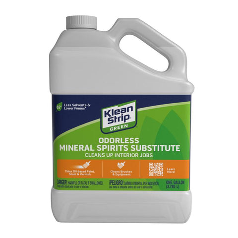 Klean Strip Green Mineral Spirits Oil-Based Thinner 1 gal (Pack of 4)