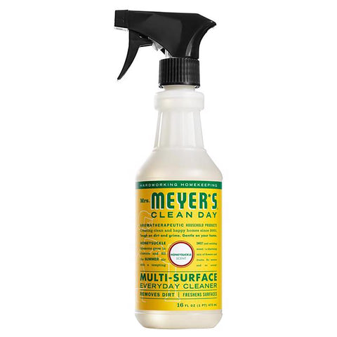 Mrs. Meyer's Clean Day Honeysuckle Scent Organic Multi-Surface Cleaner Liquid 16 oz (Pack of 6)