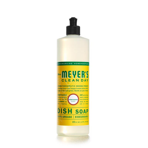 Mrs. Meyer's Clean Day Honeysuckle Scent Liquid Dish Soap 16 oz 1 pk (Pack of 6)