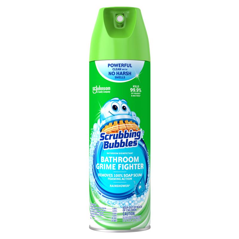 Scrubbing Bubbles Rainshower Scent Bathroom Cleaner 20 oz Foam (Pack of 12)
