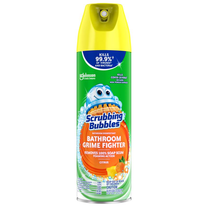 Scrubbing Bubbles Citrus Scent Bathroom Cleaner 20 oz Foam (Pack of 12)