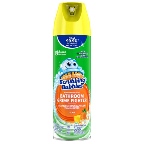 Scrubbing Bubbles Citrus Scent Bathroom Cleaner 20 oz Foam (Pack of 12)