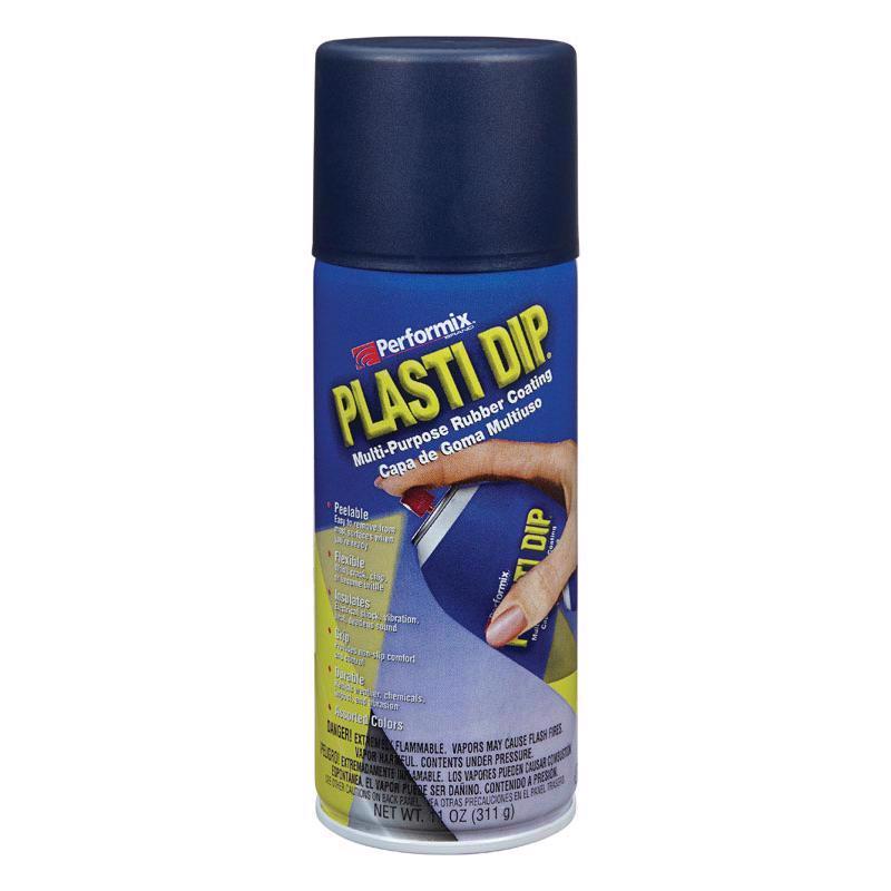 Plasti Dip Flat/Matte Black/Blue Multi-Purpose Rubber Coating 11 oz