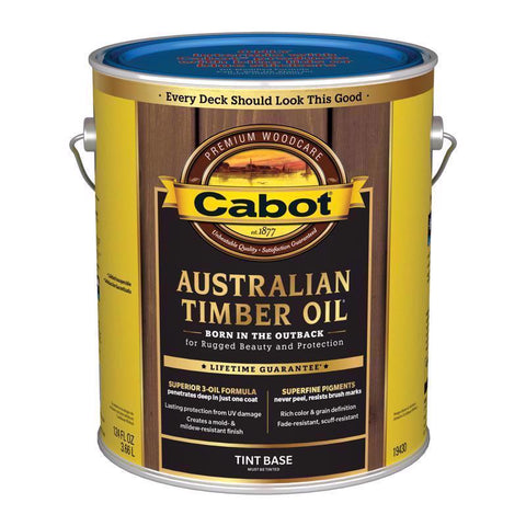Cabot Australian Timber Oil Low VOC Transparent Tintable Base Oil-Based Alkyd Australian Timber Oil (Pack of 4)