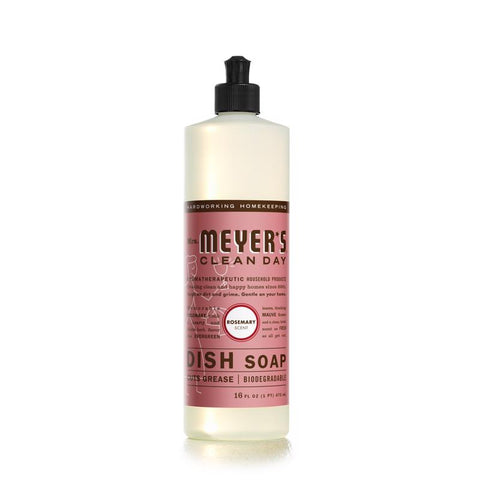 Mrs. Meyer's Clean Day Rosemary Scent Liquid Dish Soap 16 oz 1 pk (Pack of 6)