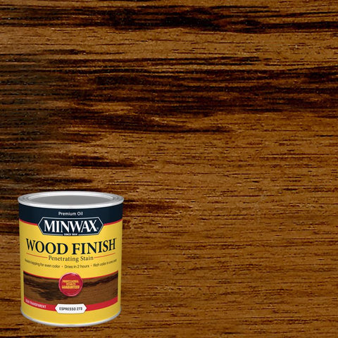 Minwax Wood Finish Semi-Transparent Espresso Oil-Based Penetrating Wood Stain 1 qt (Pack of 4)