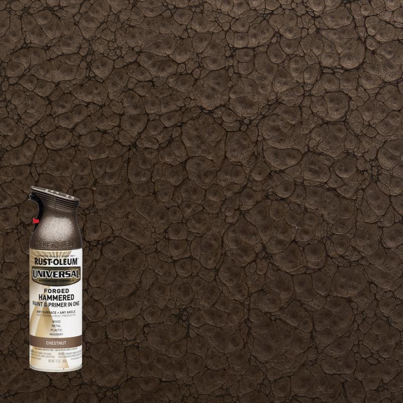 Rust-Oleum Universal Hammered Chestnut Spray Paint 12 oz (Pack of 6)