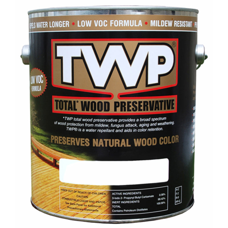 TWP 1500 Series Flat/Matte Honey Tone Semi-Transparent Oil-Based Wood Preservative 1 gal (Pack of 4)