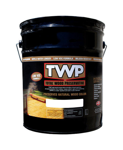 TWP 1500 Series Flat/Matte Honeytone Semi-Transparent Oil-Based Wood Preservative 5 gal