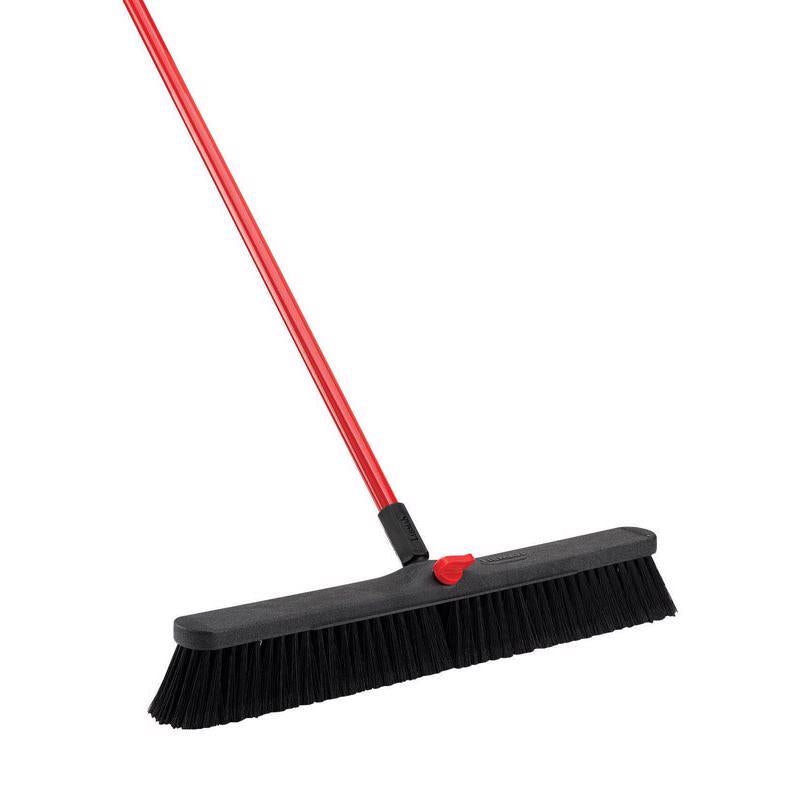 Libman High Power Polyethylene Terephthalate 24 in. Smooth Surface Push Broom (Pack of 4)