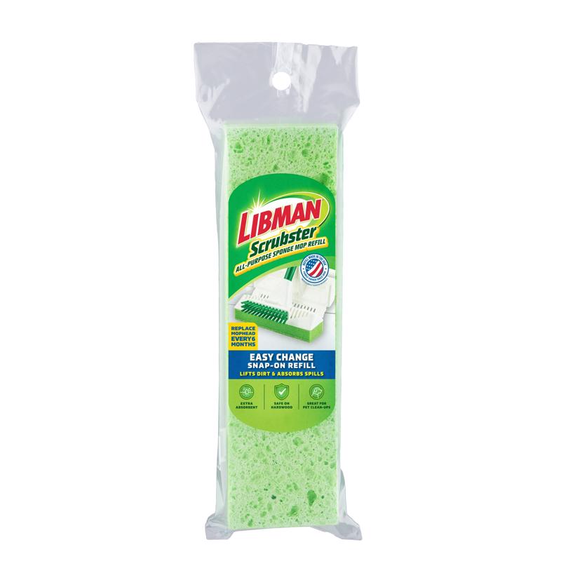 Libman Scrubster 9 in. Deck Cellulose Mop Refill 1 pk (Pack of 6)