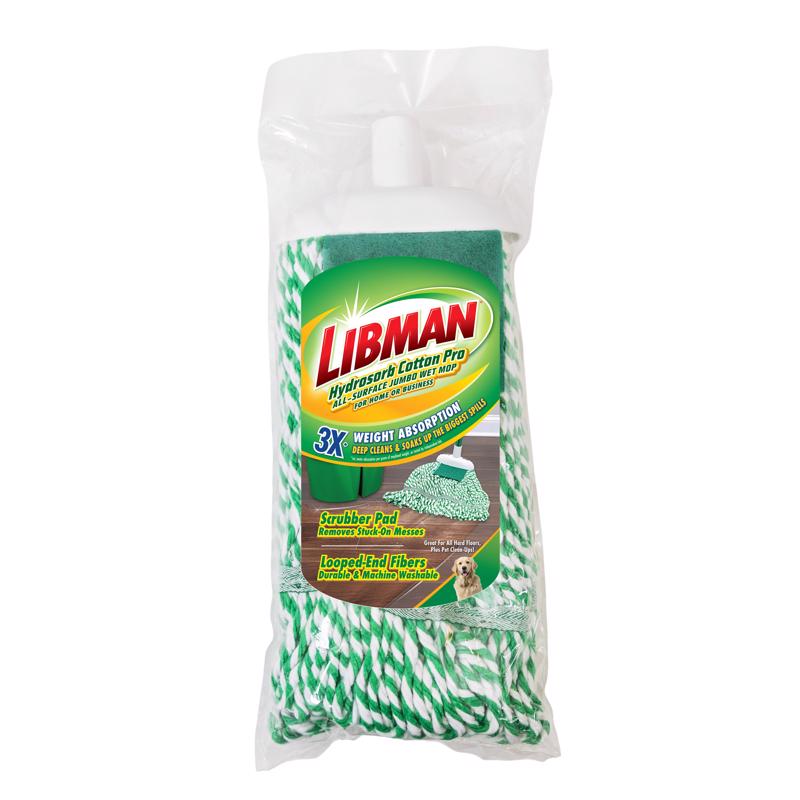 Libman Jumbo 10.5 in. Wet Cotton Mop Refill 1 pk (Pack of 6)