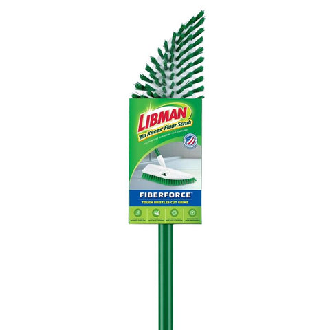 Libman 4 in. W Hard Bristle 55 in. Steel Handle Floor Scrub Brush (Pack of 4)
