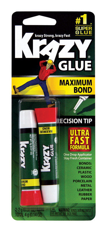 Krazy Glue High Strength Polyvinyl acetate homopolymer Clear All Purpose Adhesive 14 oz