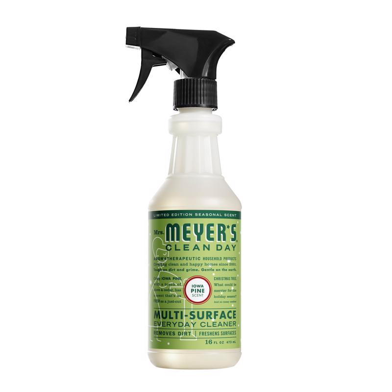 Mrs. Meyer's Clean Day Iowa Pine Scent Organic Multi-Surface Cleaner Liquid Spray 16 oz (Pack of 6)