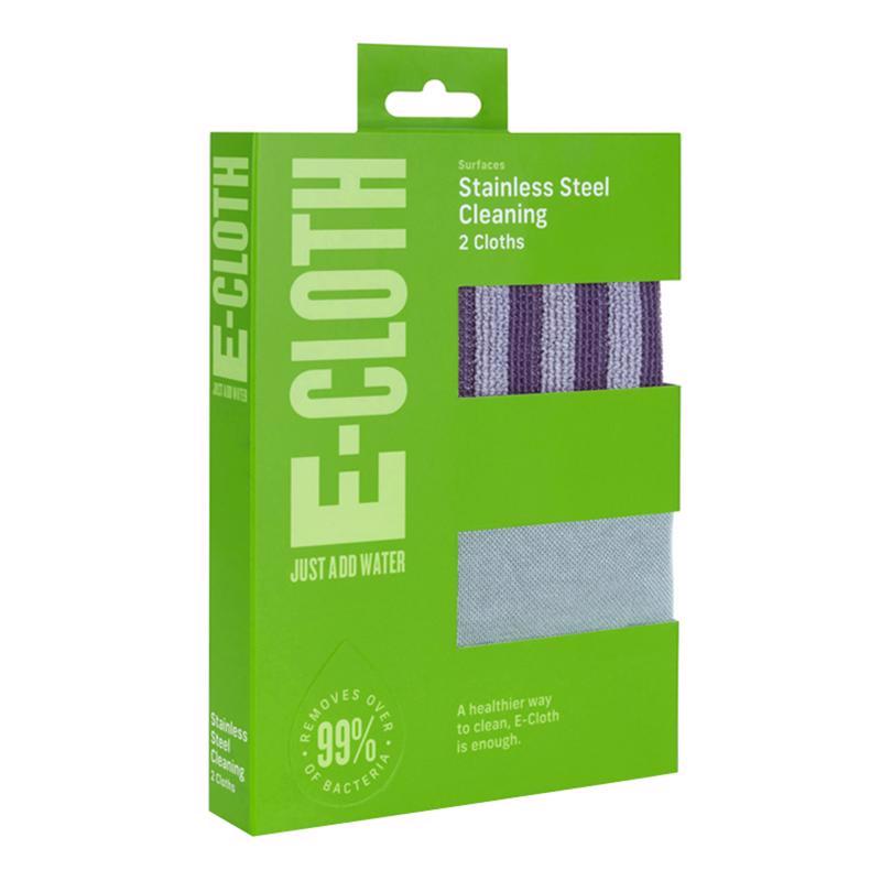 E-Cloth Microfiber Stainless Steel Cleaning and Polishing Cloth 2 pk (Pack of 5)