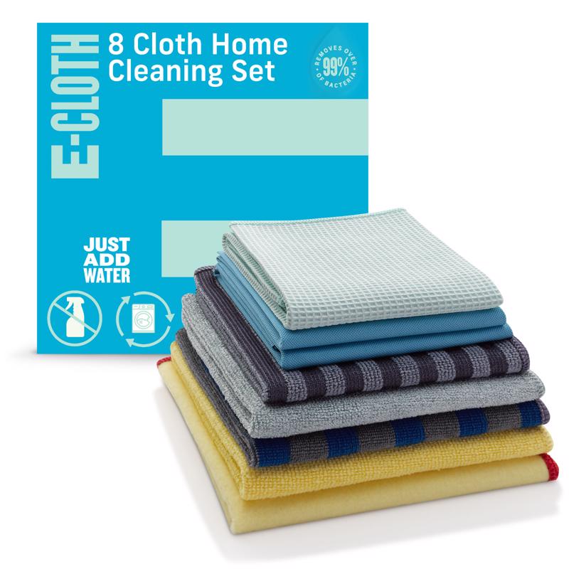 E-Cloth Home Cleaning Microfiber Home Cleaning Set 8 pk (Pack of 5)