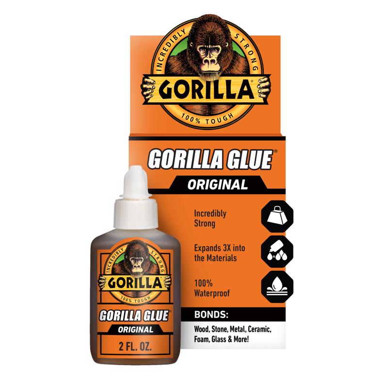 Gorilla High Strength Glue Tan Original Gorilla Glue 2 oz (Pack of 10)