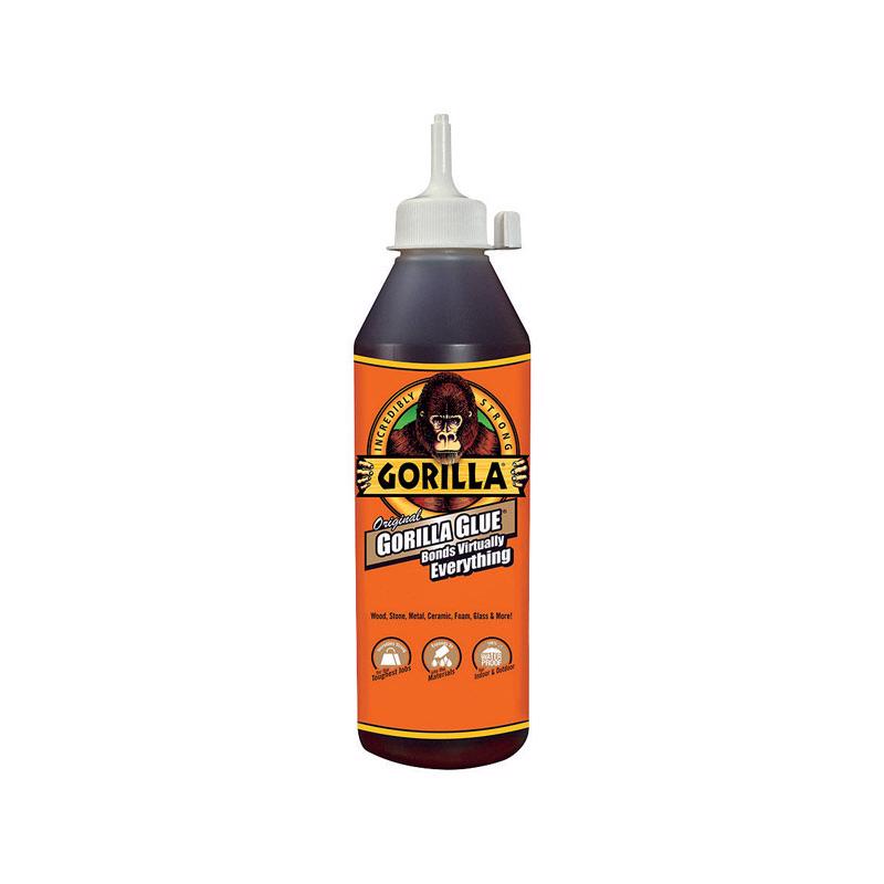 Gorilla High Strength Glue Tan Original Gorilla Glue 18 oz (Pack of 4)