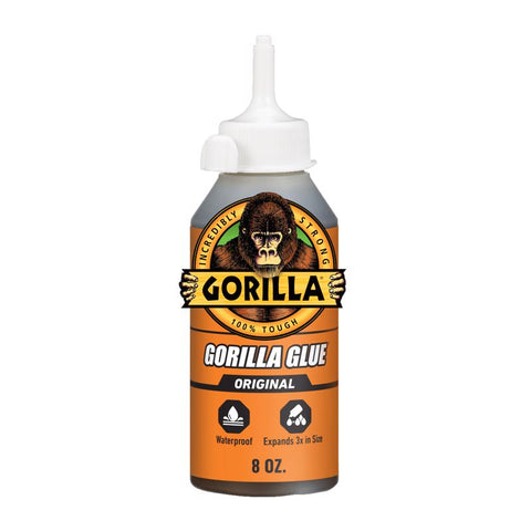 Gorilla High Strength Polyurethane Tan Original Gorilla Glue 8 oz (Pack of 6)