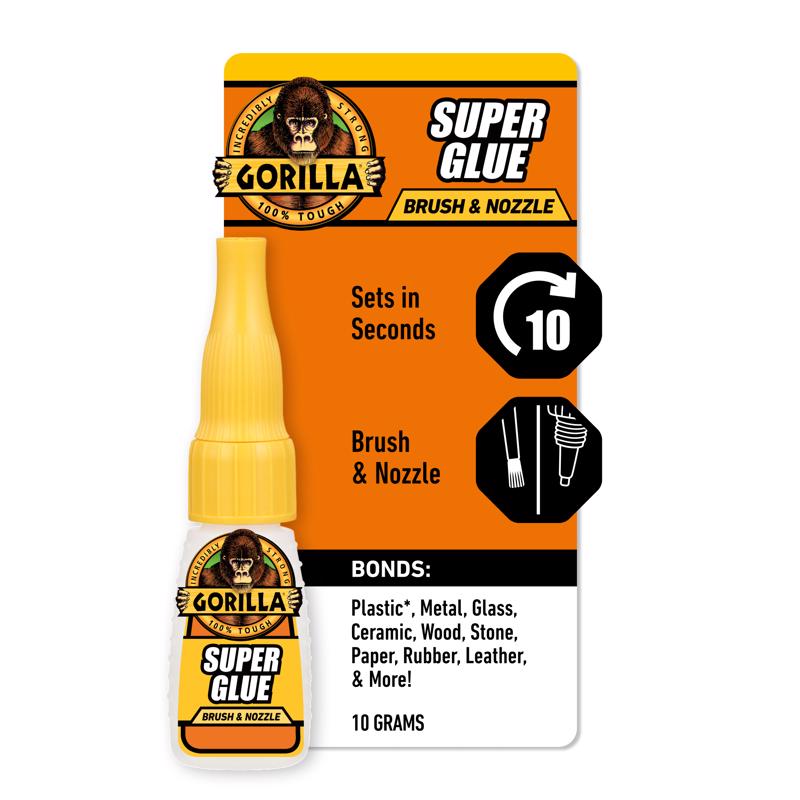 Gorilla High Strength Glue Clear Super Glue 0.35 oz (Pack of 6)