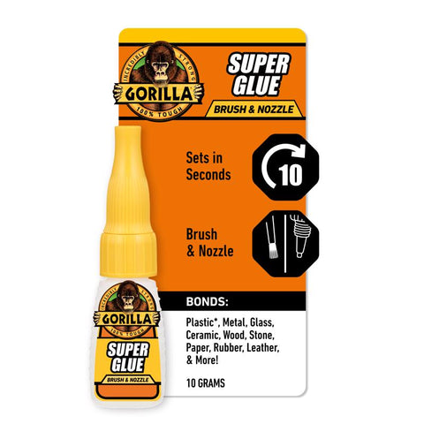 Gorilla High Strength Glue Clear Super Glue 0.35 oz (Pack of 6)