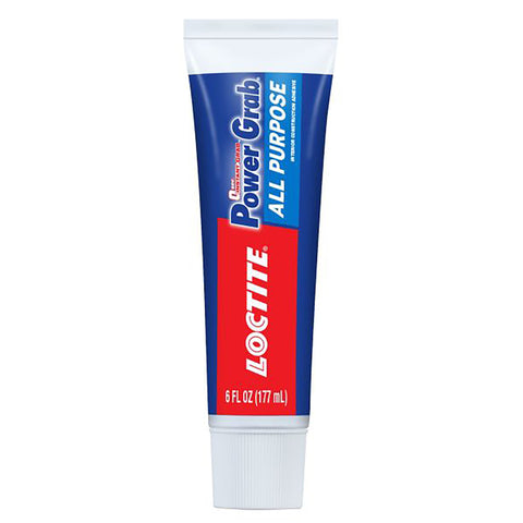 Adhesivo de construcción de propósito general de látex sintético Loctite Power Grab All Purpose, 6 oz (paquete de 6)
