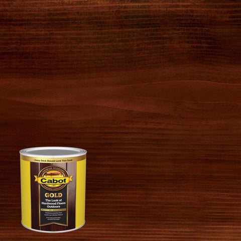 Cabot Gold Satin Moonlit Mahogany Deck Varnish 1 qt (Pack of 4)