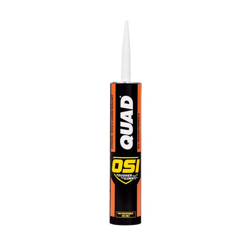 OSI Quad Clay Elastomeric Polymers Door/Siding/ Window Sealant 10 oz (Pack of 12)