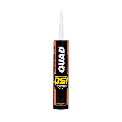 OSI Quad Black Elastomeric Polymers Door/Siding/ Window Sealant 10 oz (Pack of 12)