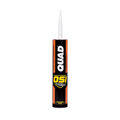 OSI Quad Beige Elastomeric Polymers Door/Siding/ Window Sealant 10 oz (Pack of 12)