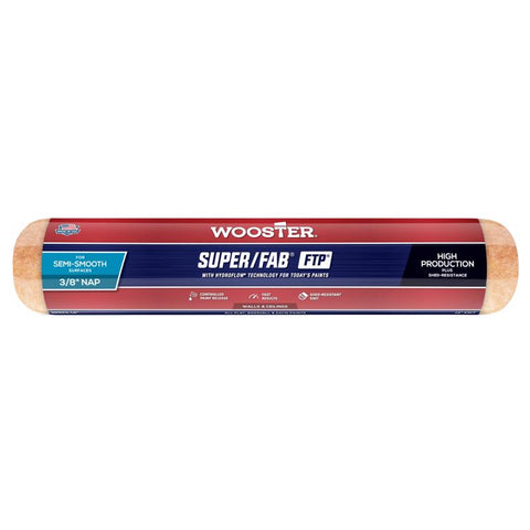 Wooster Super/Fab FTP Synthetic Blend 14 in. W X 3/8 in. Regular Paint Roller Cover 1 pk