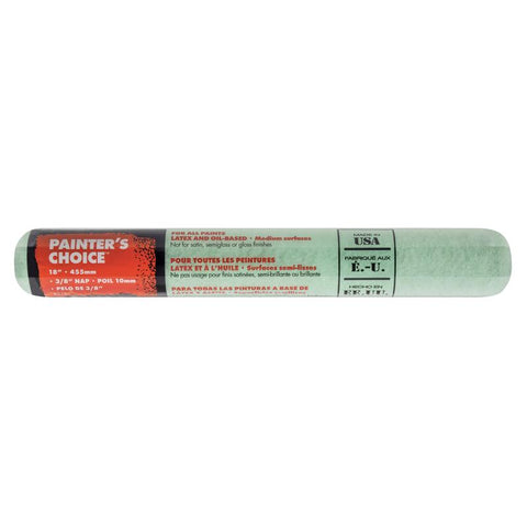Wooster Painter's Choice Knit 18 in. W X 3/8 in. Regular Paint Roller Cover 1 pk