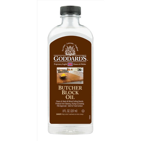 Goddard's No Scent Butcher Block Oil 8 oz Liquid (Pack of 6)