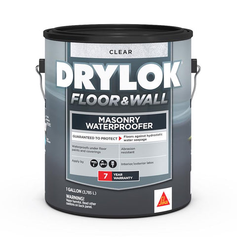 Drylok Floor and Wall High-Gloss Clear Latex Concrete and Masonry Sealer 1 gal (Pack of 2)