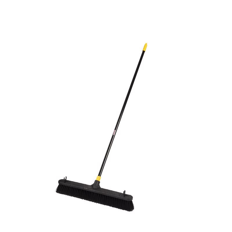 Escoba de empuje Quickie Bulldozer Polymer de 24 pulg. con superficie lisa
