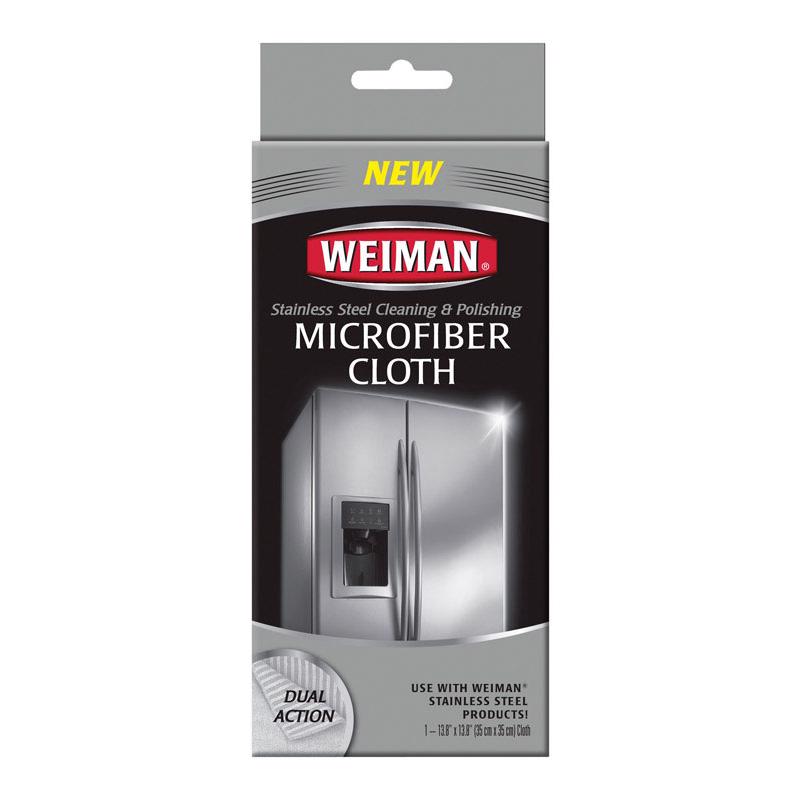 Weiman Microfiber Stainless Steel Cleaning and Polishing Cloth 13.8 in. W X 13.8 in. L 1 pk 1 pk (Pack of 6)