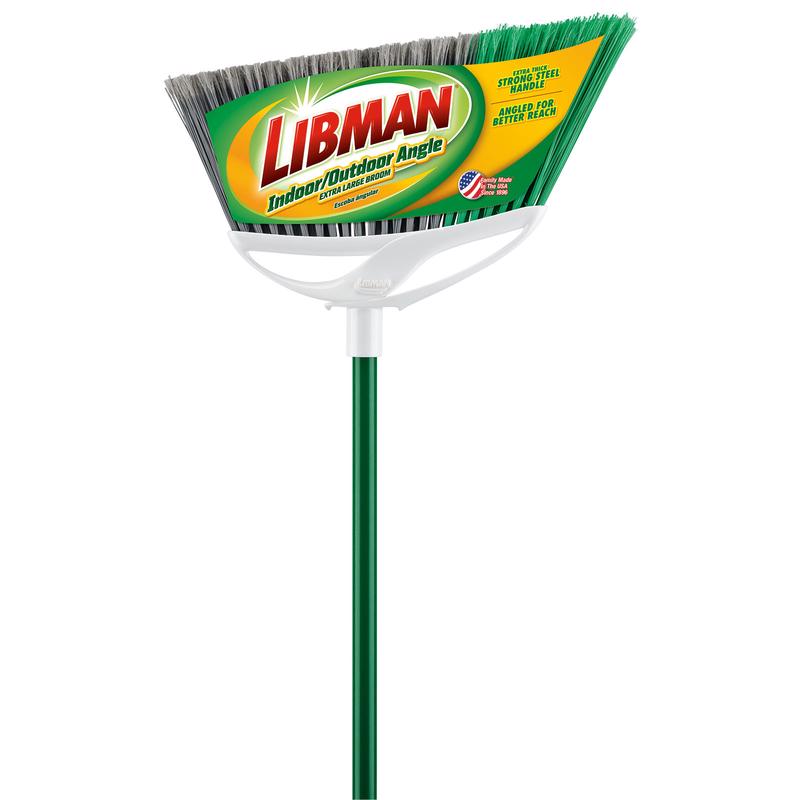 Libman Extra Large Precision 15 in. W Stiff Recycled PET Broom (Pack of 4)