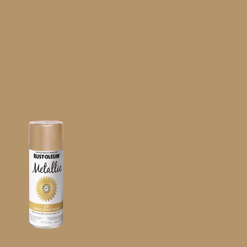Rust-Oleum Specialty Metallic Gold Metallic Spray Paint 11 oz (Pack of 6)
